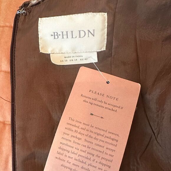 NWT BHLDN Anthropologie gown-C10 - Picture 9 of 9